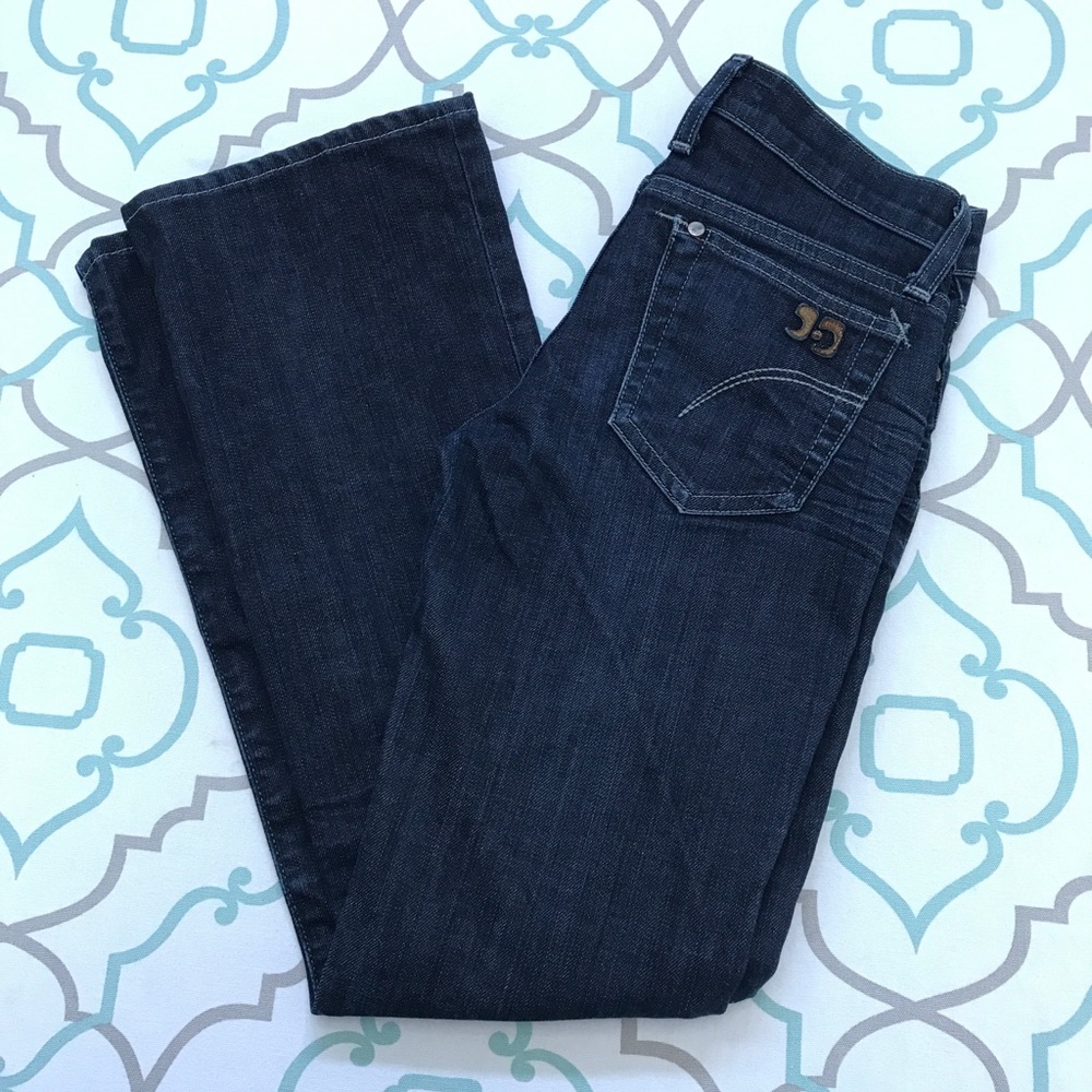 💙👖CUTE DARK JOE’S JEANS👖💙25 0 29” Whiskering!! - Picture 8 of 8